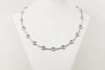 Girocollo in oro bianco con diamanti ct. 0.52