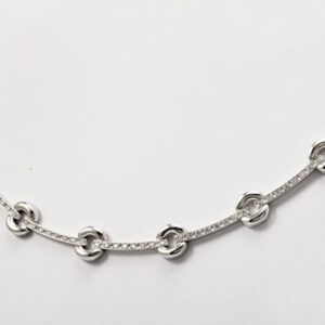 White gold necklace with diamonds ct. 0.52:XNUMX