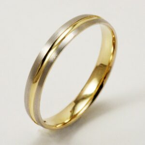 TWO-TONE GOLD ENGAGEMENT RING