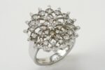 WHITE GOLD RING WITH CT DIAMONDS. 0.79:XNUMX