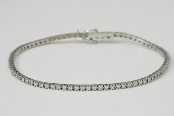 BRACCIALE TENNIS DIAMANTI TAGLIO BRILLANTE CT. 0.86