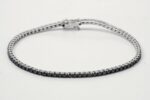 Bracciale tennis diamanti neri taglio brillante ct. 2.65