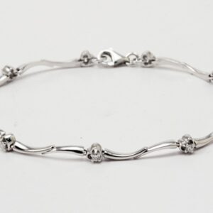 BRACELET IN WHITE GOLD WITH DIAMONDS CT. 0.23:XNUMX