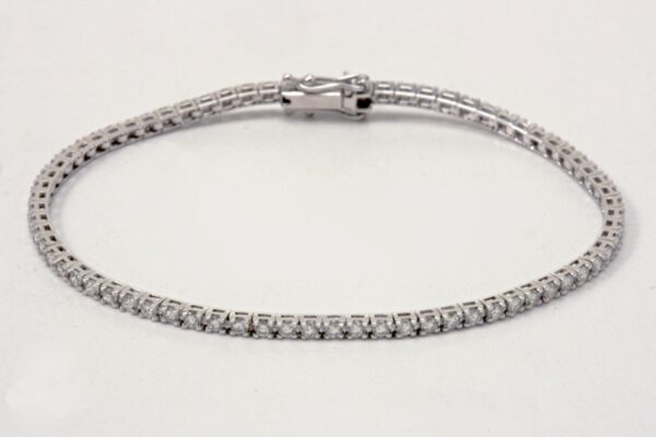 BRACCIALE TENNIS DIAMANTI TAGLIO BRILLANTE CT. 1.79