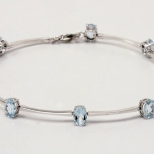 BRACCIALE IN ORO CON ACQUAMARINE CT. 3.05