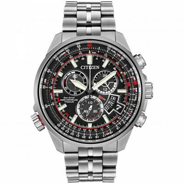 CRONOGRAFO CITIZEN PILOT RADIOCONTROLLATO TITANIO ECO-DRIVE BY0120-54E