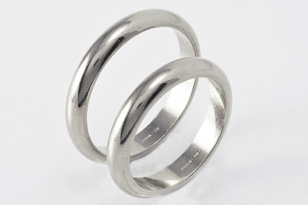 French wedding rings 4 grams white gold