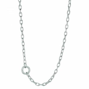 ROBERTO GIANNOTTI SILVER AND ZIRCON NECKLACE