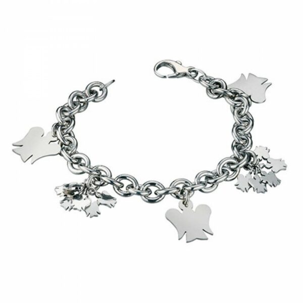 BRACCIALE ROBERTO GIANNOTTI ANGELI IN ARGENTO