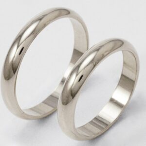 Classic wedding rings 3 grams white gold