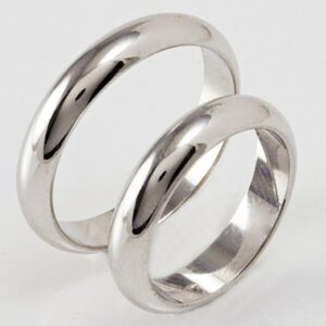 Classic wedding rings 4 grams white gold