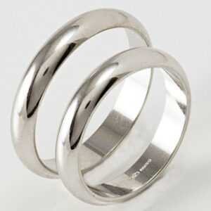 Classic wedding rings 5 grams white gold