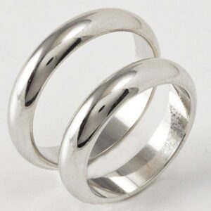 Classic wedding rings 6 grams white gold