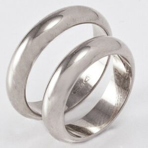 Classic wedding rings 7 grams white gold