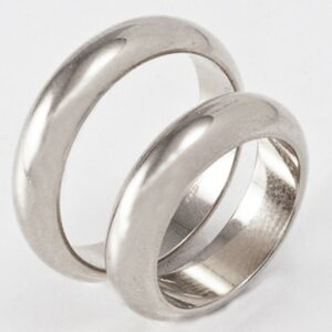 Classic wedding rings 8 grams white gold