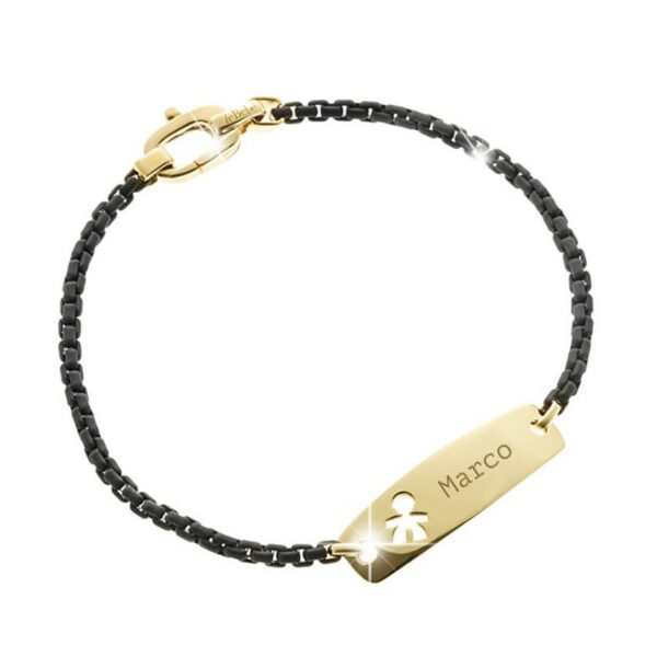 BRACCIALE LE BEB MASCHIETTO LINEA PAP IN ORO E ARGENTO