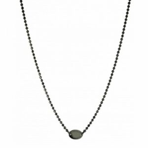 ROBERTO GIANNOTTI NECKLACE IN BURNISHED SILVER