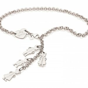 COLLANA COMPONIBILE MY JEWELS CON CINQUE ELEMENTI IN ARGENTO