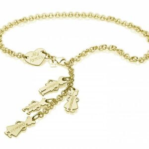 COLLANA COMPONIBILE MY JEWELS CON CINQUE ELEMENTI IN ORO 9 KT