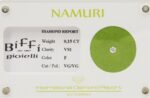 DIAMANTE TAGLIO BRILLANTE NAMURI CT. 0.15 CERTIFICATO ITC