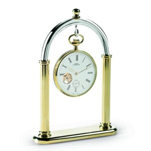 TWO-TONE CAPITAL PEDESTAL FOR POCKET WATCHES