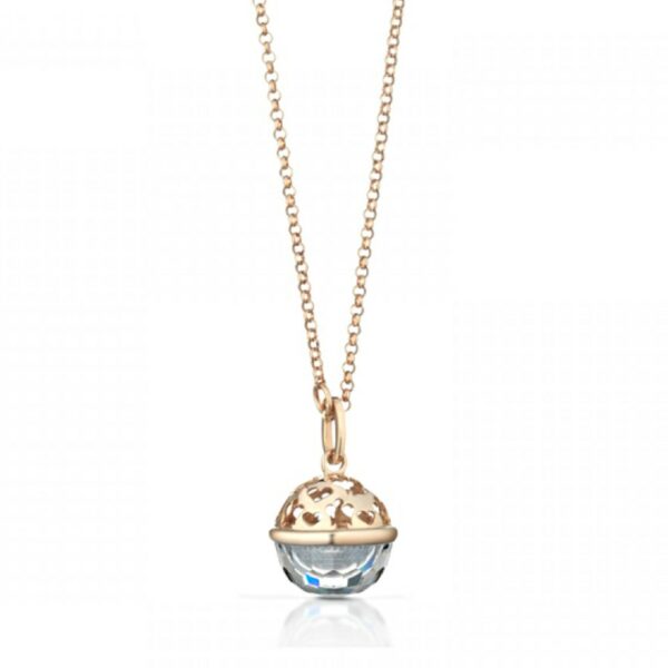 COLLANA ROBERTO GIANNOTTI CHIAMA ANGELI IN ARGENTO ROSATO