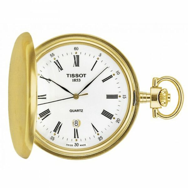 OROLOGIO DA TASCA TISSOT SAVONNETTE QUARTZ T83.4.553.13