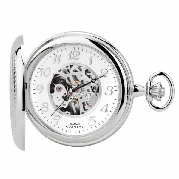 TRIPLE CASE MANUAL WINDING CAPITAL POCKET WATCH