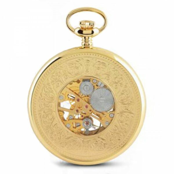 OROLOGIO DA TASCA CAPITAL A CARICA MANUALE LAMINATO IN ORO