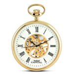 OROLOGIO DA TASCA CAPITAL A CARICA MANUALE LAMINATO IN ORO