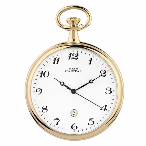 CAPITAL POCKET WATCH WITH GOLD LAMINATED QUARTZ