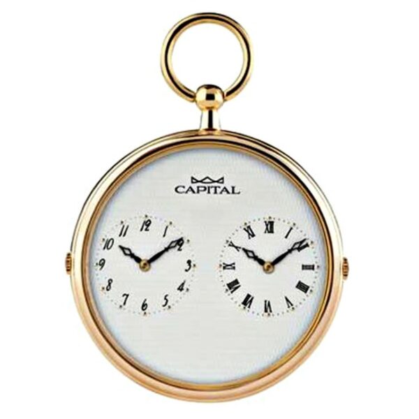 OROLOGIO DA TASCA CAPITAL AL QUARZO LAMINATO IN ORO