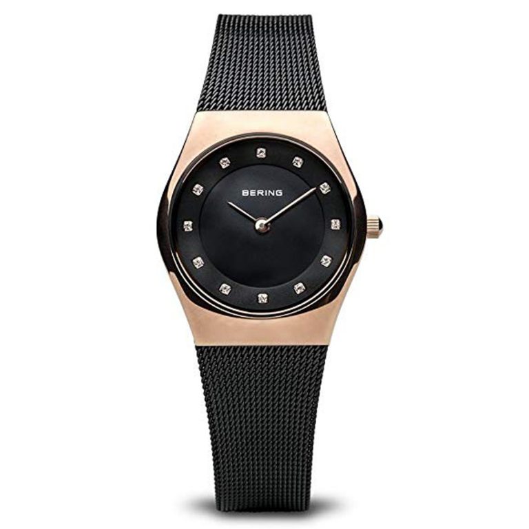 Bering Cassa Solare In Oro Rosa Da Donna, Cinturino In Maglia Di Acciaio 14631-369 - First Class Watches&trade; A