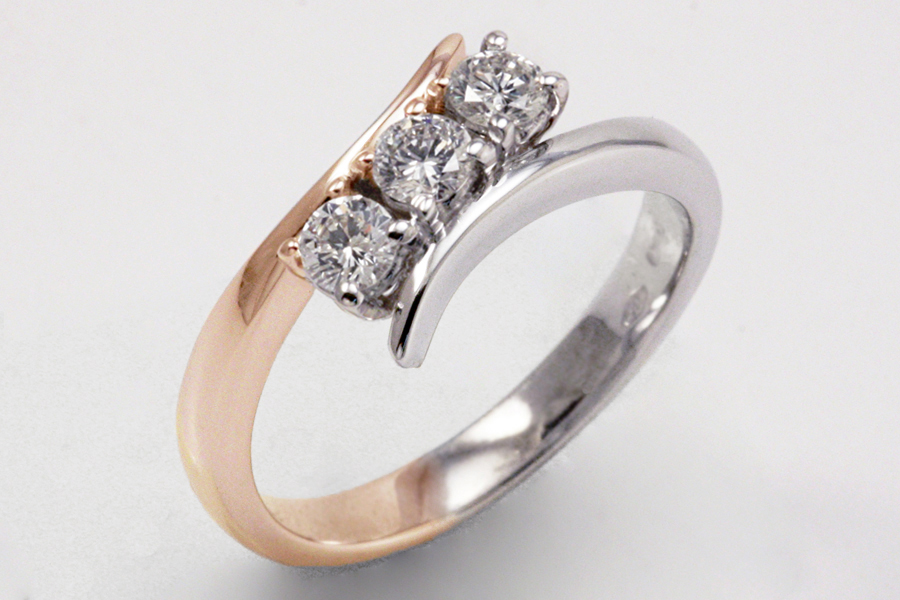 Anello bicolore deals