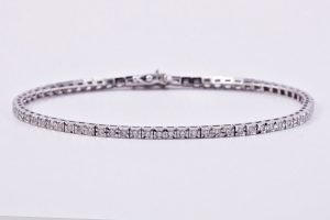 BRACCIALE TENNIS DIAMANTI TAGLIO BRILLANTE