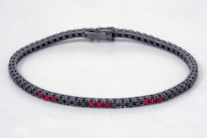 bracciale tennis nero