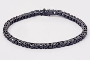 bracciale tennis nero